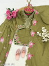 St D No 164 Premium Silk Embroidery Kids Girls Wear Salwar Suit